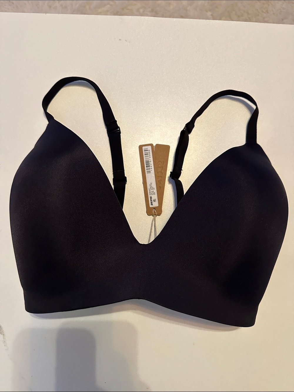 SKIMS Black Plunge Seamless Bra